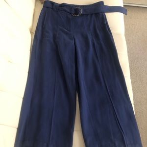 Wide Leg Blue Pants